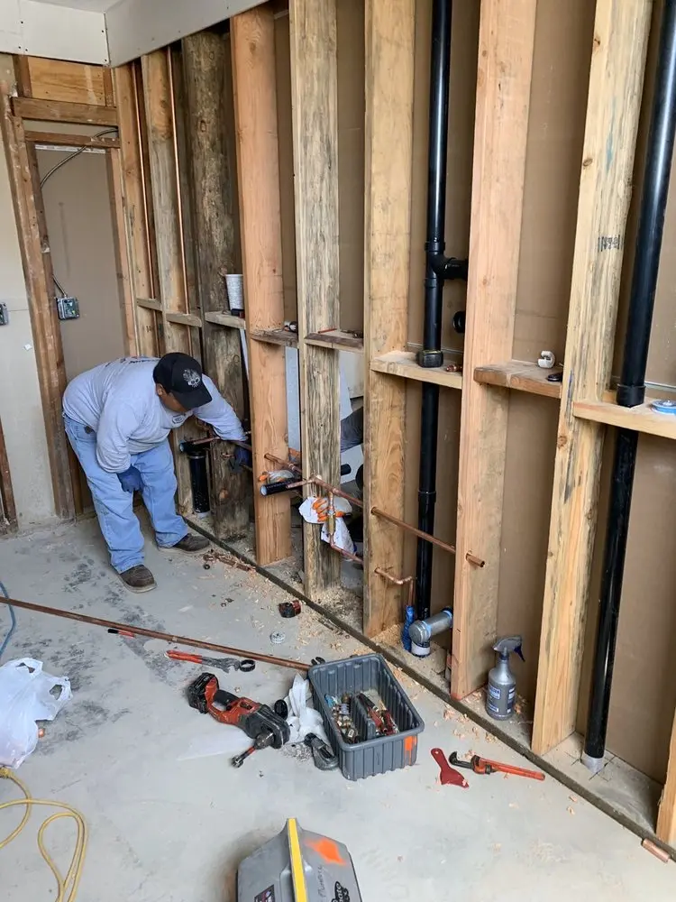 Commercial rough-in plumbing for Water Heater Replacement in Strasburg Junction